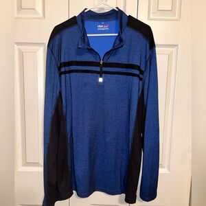 Fila Sport Lightweight Men’s Pullover Navy Blue/ Black XXL